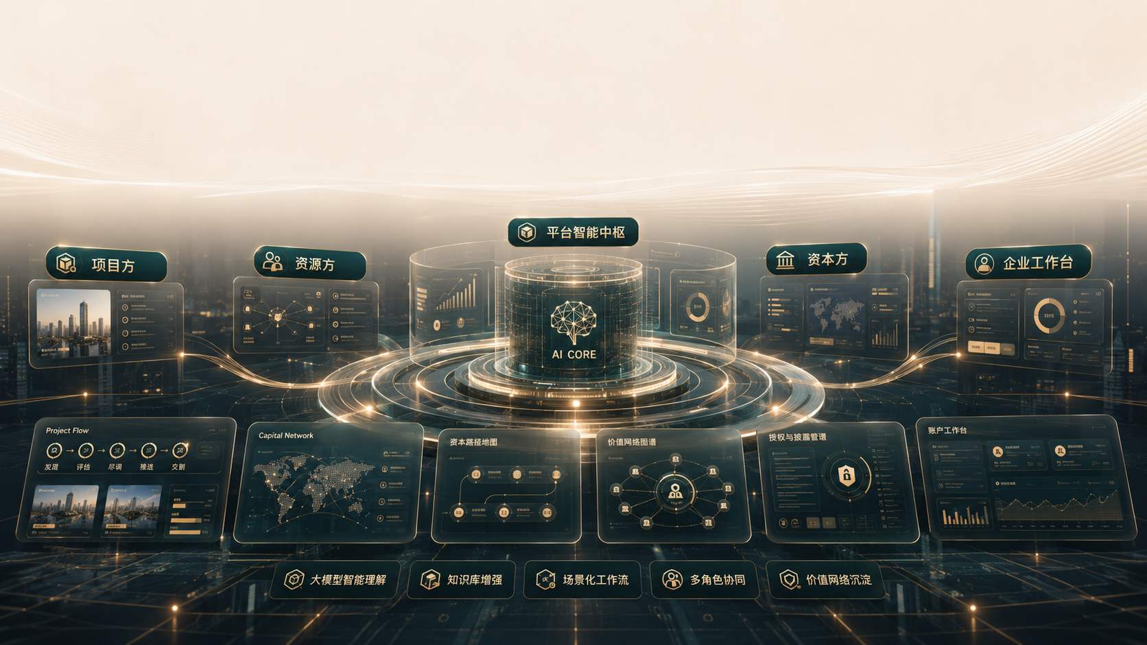 平台总览 AI 中枢产品图